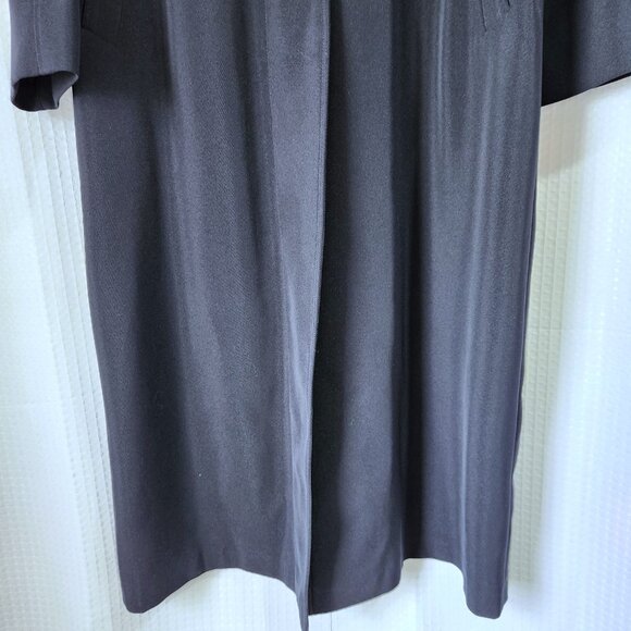 Novelti Long Coat Womens 9/10 Blue Polyester Pockets Lined Novelty for Lindor - Picture 14 of 15